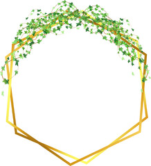 Green vine, creeper or ivy hanging from above or climbing the wall.Decorative column for garden or home.Template on white background