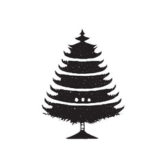 Christmas Pine Tree Illustration
