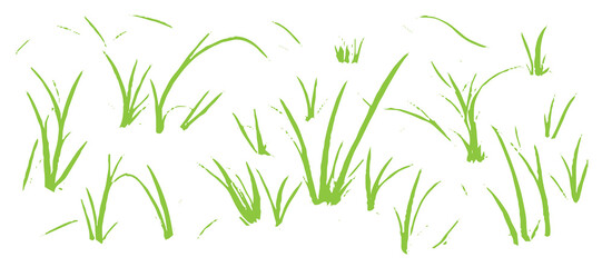 Simple Grass Design Elements