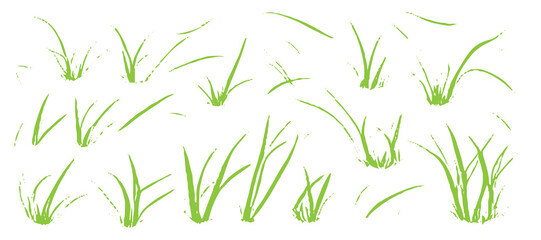 Simple Grass Design Elements