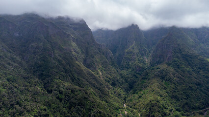 Fototapeta premium landscape with clouds in madeira
