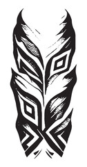 Tribal Tattoo Design Illustration