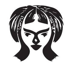 Woman Face Illustration for Hair Salloon