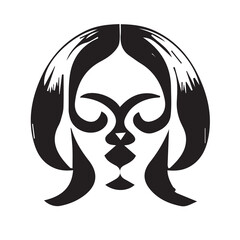 Woman Face Illustration for Hair Salloon