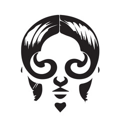 Woman Face Illustration for Hair Salloon