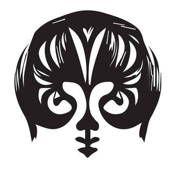 Woman Face Illustration for Hair Salloon