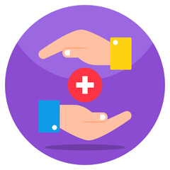 Obraz premium Trendy vector design of medical care