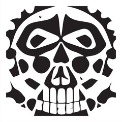 Day of the Dead Skull Illustration