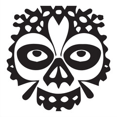 Day of the Dead Skull Illustration