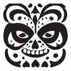 Fototapeta premium Day of the Dead Skull Illustration