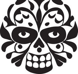 Day of the Dead Skull Illustration