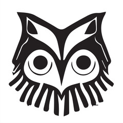 Owl Black and White