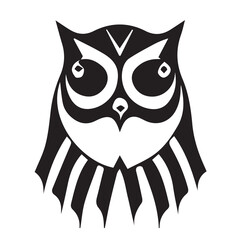 Owl Black and White