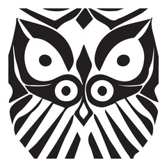Owl Black and White