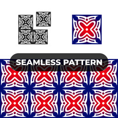 geometric pattern for background or wallpaper, decorative pattern of abstract, batik, Seamless Batik Pattern