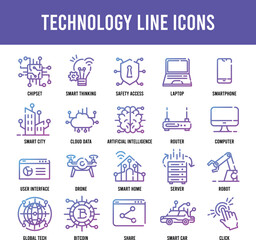 Technology Icon Set
