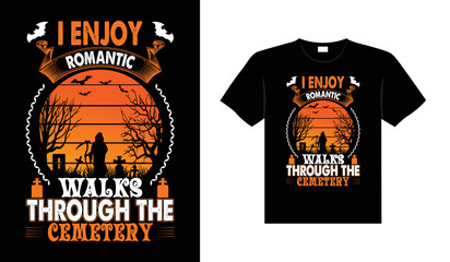 Halloween horror vintage t-shirt design, scary print template vector graphics, high-quality typography illustration shirt design