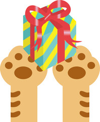 猫のプレゼント
