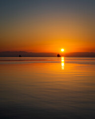 Beautiful sunset in Thessaloniki, Greece