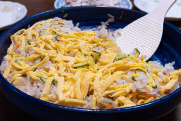 とても美味しい日本の一般家庭のちらし寿司