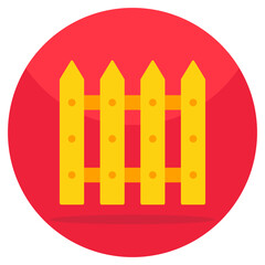 An icon design of fence