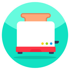 A colored design icon of sandwich maker 