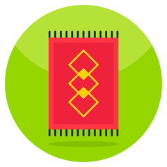 An icon design of prayer mat