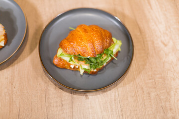 croissant with filling