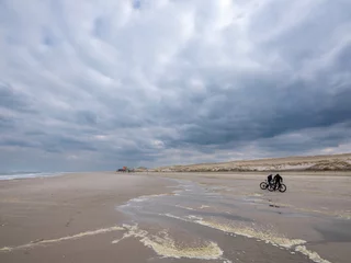 Deurstickers Beach near Petten, Noord-Holland province, The Netherlands © Holland-PhotostockNL