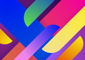 Colorful gradient shape abstract background. Abstract background with modern trendy fresh color for presentation design, flyer, social media cover, web banner, tech banner