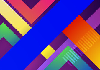 Colorful gradient shape abstract background. Abstract background with modern trendy fresh color for presentation design, flyer, social media cover, web banner, tech banner