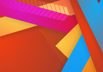 Fototapeta na wymiar Colorful abstract background dynamic textured geometric element. Modern gradient light vector illustration.