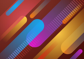 Colorful abstract background dynamic textured geometric element. Modern gradient light vector illustration.