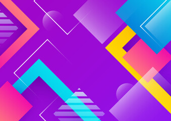 Colourful abstract background. Geometric shapes vector technology background, for design brochure, website, flyer. Geometric shapes wallpaper for poster, certificate, presentation, landing page