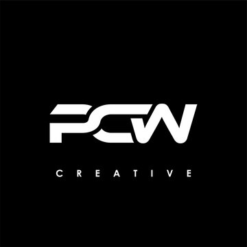 PCW Letter Initial Logo Design Template Vector Illustration