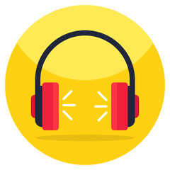 Modern design icon of headphones 