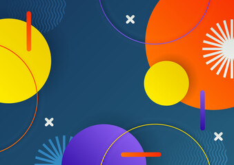 Abstract color background set for creative design