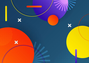 Abstract color background set for creative design