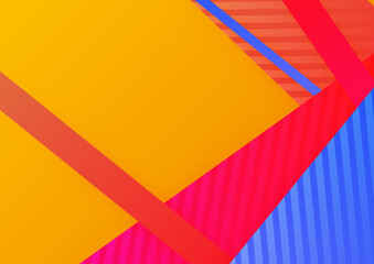 Artistic colorful frame with different elements over dark, vector abstract background art style bright shiny colors, geometric design.