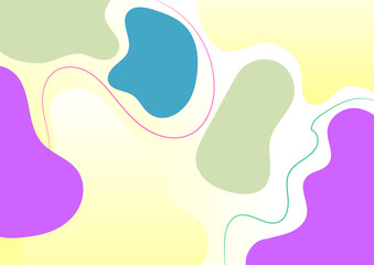 Cheerful abstract shape colorful design background