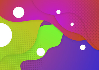 Abstract trendy gradient flowing geometric pattern background texture for poster cover design. Minimal color gradient banner template. Modern vector wave shape for brochure