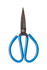 Old rusty scissor isolated on white background, Clipping path Included.
