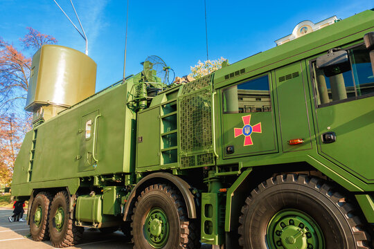 Ukraine, Kyiv - 16.10.21:Coastal mobile complex mineral-u for detection of surface targets