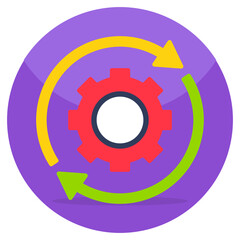 A premium download icon of setting update 