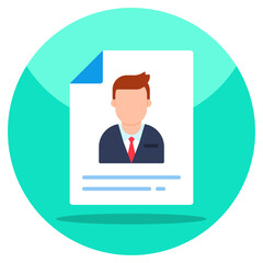 An icon design of cv 