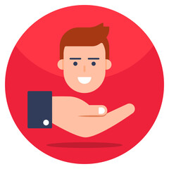 Perfect design icon of employee care