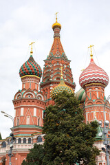 Fototapeta na wymiar St. Basil's Cathedral on Red Square in Moscow Russia photography
