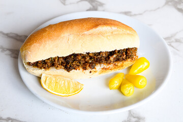 Traditional Turkish Food Kokorec. izmir kokorec.