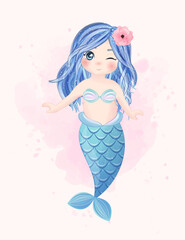 cute little mermaid