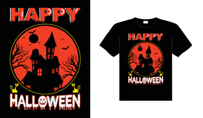 Halloween horror vintage t-shirt design, scary print template vector graphics, high-quality typography illustration shirt design